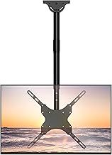 TV Ceiling Mount, Adjustable Tilt Swivel Ceiling TV Bracket for 26 to 65 Inch Flat Screen, Holds Up to 50 kg, Max VESA 400x400mm, Support Flat and Sloped Ceiling, Black (CM2665)