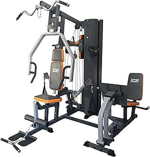 FIT4HOME Multi Gym Fitness Equipment Exercise Machine Strength Training Body Building Heavy Duty Home Gyms Workout Stations 80KG Weight Plates Leg Press Lat Pulldown | TF3003C