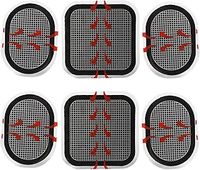 Stonenect Electrode Gel Replacement Pads Electrodes Body Pads Three-Layer Gel Pads Compatible with Slendertone Abdominal Toning Belts (4)