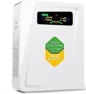 ZHENGXI ELECTRIC Step Down Transformer 240v to 110v US to UK voltage converter, 240v/220v to 120v/100v,Using US Appliances in UK