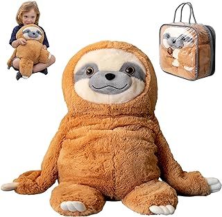 ODOXIA Weighted Plush for Anxiety | 2.2KG Calming Weighted Teddy | Weighted Stuffed Animal Sloth | Weighted Anxiety Animal | Machine Washable Weighted Plushie
