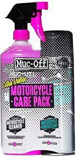 Muc-Off Motorcycle Care Duo Kit - Motorbike Cleaning Kit, Motorbike Accessories for Cleaning - Includes Motorcycle Cleaner and Protection Spray