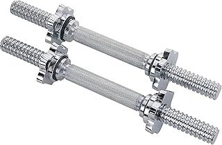 Sunny Health & Fitness 35.5 cm (14") Threaded Chrome Dumbbell Bar