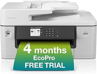 BROTHER MFC-J5340DWE Inkjet Printer with EcoPro Subscription, Wireless Colour Inkjet Printer, 4-in-1 (Print/Copy/Scan/Fax), A3, 4 monthtrial, Automatic ink, UK Plug