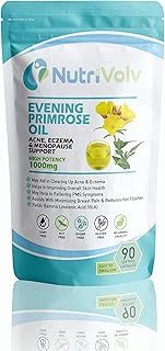 Evening Primrose Oil 1000mg, Valuable Supplement for Women's Health, Hormone Balance, Eczema, Acne - PMS | 90 Capsules