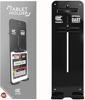 Target Darts Tablet Holder | Dart Board Device Holder for Darts, Dartboard Accessories, Phone Holders for Dart Boards, Screws & Rear Bracket Included. Devices Up To 14 Inches