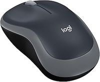 Logitech M185 Wireless Mouse, 2.4GHz with USB Mini Receiver, 12-Month Battery Life, 1000 DPI Optical Tracking, Ambidextrous, Compatible with PC, Mac, Laptop - Grey