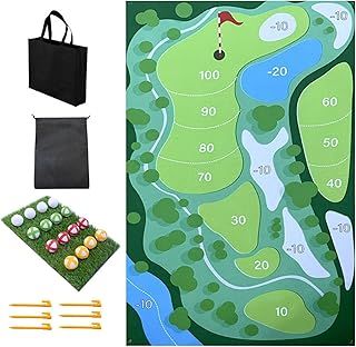 Golf Chipping Mat, Golf Battle Royale, Golf Training Mat, Golf Hitting Mat,chip And Stick Golf Game Mat With 16 Golf Balls,Golf Games Set
