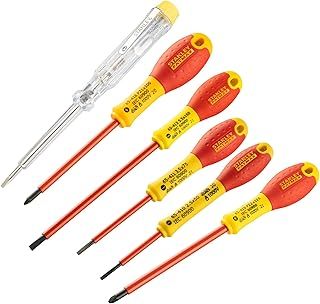 STANLEY FATMAX VDE 6 Piece Insulated Screwdriver Set, Parallel/Pozi