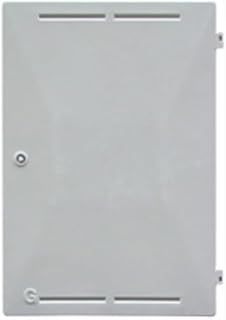 Sturdy Replacement Door for White Cavity Gas Meter Box - 15" x 21.5" (380mm x 550mm) - Spring Hinge Pins - Includes Metal Latch and Key - IGT Approved - Repair My Meter Box