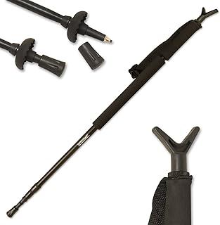 Adjustable Black Hunting/Shooting Air Rifle Monopod Walking Stick