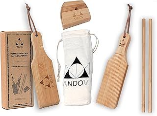 Manual Pasta Maker Gnocchi Board Set Butter Paddles Set Churner Tools Pasta Board Kitchen Utensils Kit Authentic Bamboo