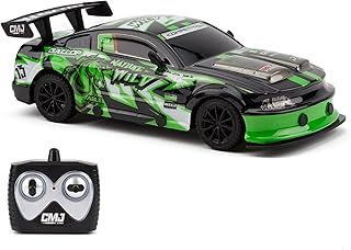 CMJ RC Cars Road Rebel Green Machine High-Speed 1:24 Scale Remote-Controlled Racing Toy Car, Thrilling Fun for Kids and Adults