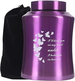 Butterfly Medium Cremation Urn for Human Ashes (160 cubic inches, Male or Female)
