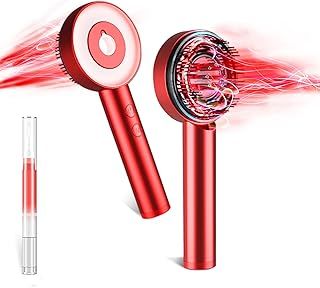 INCFADDY Scalp Massager with Red Light Therapy,3-in-1 Multi-Function Electric Scalp Massage Comb for Hair,Cordless & Portable,Electric Hair Brushes for Home Use