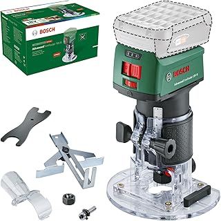 Bosch Cordless Trim Router AdvancedTrimRouter 18V-8 (Without Battery, 18 Volt System, Brushless Motor, in Carton Packaging)