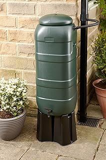 Mini Rainsaver 100 litre Water Butt Kit with Lid, Tap, Base and Rain Diverter Kit