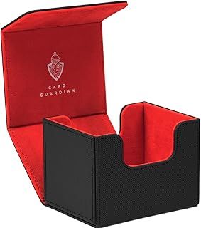 Premium Deck Box for 100+ Cards for Trading Card Games TCG (Black)