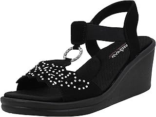 Skechers Women's Rumblers-Queen B Wedge Sandal