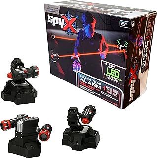 SpyX Lazer Trap Alarm For Kids - Protect Yourself With Invisible LED Trip Wire Beams For Fun Spy Missions - Includes 2 Super Bright Beams and Receiver Alarm, 6+ Years
