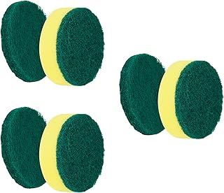 Synoshi Sponge Brush Heads (6 Units) for Electric Cleaning Brush | Designed for Cleaning Smooth Surfaces
