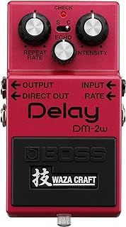 BOSS Dm-2W Delay Guitar Pedal, Maroon