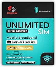 EE Unlimited Data SIM – Uncapped 5G Speeds – Preloaded for 2 Month from Order – No Contract – Ideal for Business Mobile Broadband, Routers & Phones