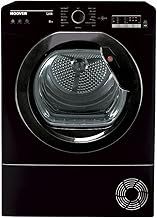 Hoover H-DRY 300 Freestanding Condenser Tumble Dryer, 8 Kg, Class B, NFC & hOn App, Advanced Care & Scan to Care, Black, 59.6x60.7x85 cm - HLEC8LGB-80