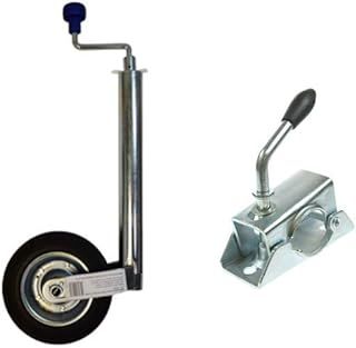 Maypole 48mm Jockey Wheel with Solid Tyre - Trailer Caravan Horsebox with Clamp