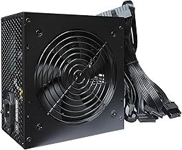 JUSTOP 500W ATX PSU 80 Plus Bronze Rated Power Supply With 120mm Cooling Fan, 4+4 Pin 12V, Dual PCI-E, 6x SATA