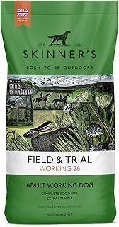 Skinner’s Field & Trial Working 26 – Complete Dry Adult Dog Food, For Active Dogs, Greedy Eaters, High Energy, 15kg