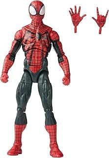 Marvel Hasbro Legends Series Ben Reilly Spider-Man, Spider-Man Legends Collectible 6 Inch Action Figures, 2 Accessories