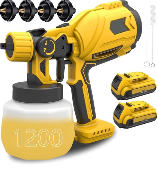 Cordless Paint Sprayer Compatible with Dewalt Battery,Fence Paint Sprayer