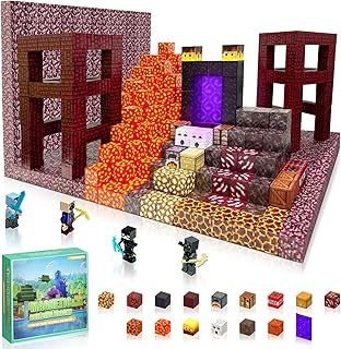 132 PCS Magnetic Blocks, Magnetic Building Blocks Tiles Stacking, Construction Toys STEM Montessori Sensory Toys for Kids Boys Girls