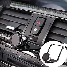 YIWANG 3 Colours Alumium Alloy Mobile Phone Holder Trim For 1 2 3 4 Series GT F22 F23 F30 F31 F34 F32 F33 F34 F35 F36 F80 F82 M4 2013-2019 Car Accessories (Black)