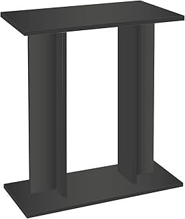 Black Fish Aquarium Tank Stand | Aquarium Floor Cabinet Easy to Assemble Stand for Aquarium Perfect for Home, Office, Indoor Decoration | 63x60x31 (HxWxD)