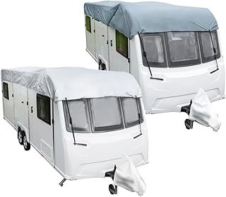 UK Wholesale UKW792SILVER Caravan Top Roof Cover Waterproof Heavy Duty Silver - Sizes 12-25ft (Select In Advert)