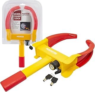 Wheel Clamp Car Safety Lock – Suitable for Cars, Vans, Caravans, Boats, Trailers, Motorcycles etc | Heavy Duty, Adjustable, Secure Anti-Theft Lock for Wheels | Strong, Reliable & Long Lasting