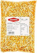 AKSOY Popping Corn Kernels - 1KG | Popcorn Seeds for Stovetop, Microwave & Air Popper | Freshly Harvested Corn for Delicious Homemade Popcorn Snacks... (Packaging May Vary)