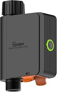 SONOFF Zigbee 3.0 Irrigation Timer, Smart Water Timer for Irrigation, Sprinkler Timer, Automatic Watering System Hose Timer for Lawn & Garden, APP Control, Compatible with Alexa, Google Home, SWV-BSP