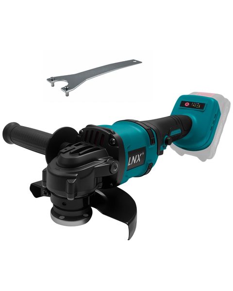 Cordless 125mm Angle Grinder for Makita 18V Batteries, Brushless Motor, Battery Power Grinder Tool, 8500RPM 3 Variable Speed for Grinding, Cutting and Polishing (Without Battery)