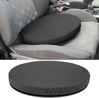 Essentials2publik Universal Memory Foam Swivel Cushion 360° Rotating Car Seat Chair Pad – Mobility Aid for Home, Office, and Vehicle – Portable Relieving Cushion for Comfort and Support