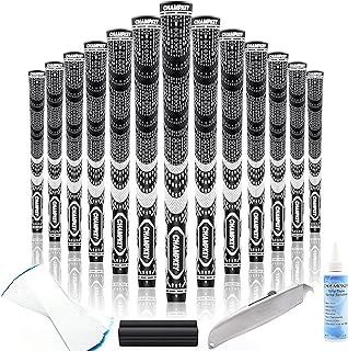 Premium Hybrid Golf Grips 13 Pack | All Weather Performance Golf Club Grips | Choose Between 13 Grips with 15 Tapse and 13 Grips with All Kits