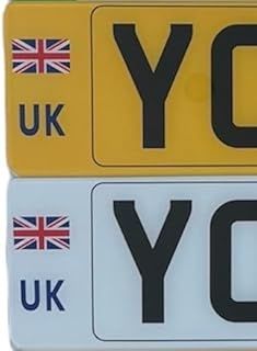 Car Front and Rear + Stickers - Durable UK Union Jack Flag and United Kingdom EU Design - Ideal UK & Stickers for Europe Travel - Weather Resistant, Easy-to-Apply -01