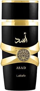 Lattafa Asad Premium Perfume Refreshing Oud and Musk Fragrances Eau De Parfum 100 ml Perfume for Unisex (Pack of 1), 100 ml (Pack of 1)