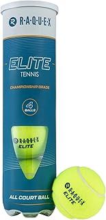 Elite Tennis Balls Tube of 4 – All Court Championship Tennis Balls, Professional & Tournament Play – ITF Specification Tennis Set of 4 Ball