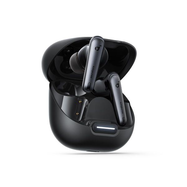 soundcore by Anker Liberty 4 NC Wireless Noise Cancelling Earbuds, 98.5% Reduction, Adaptive to Ears and Environment, Hi-Res Sound, 50H Battery, Charging, Bluetooth 5.3 (Velvet Black)