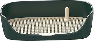 Peosaard Pet Dog Toilet, Puppy Training Potty Tray,Puppy Training Pee Pad Holder,Indoor Dog Potty with 4" Protection Wall Litter Box uitable for Dogs Under 15 Kg/