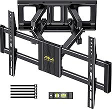 TV Wall Bracket for Most 37 to 75 Inch 4K LED & OLED TVs up to 45kg, TV Bracket with Dual Articulating Arms, Swivel, Extension & Tilt, TV Wall Mount with Max VESA 600x400mm
