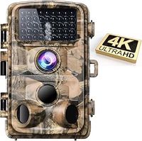 Wildlife Camera - 30MP 1296P WiFi Bluetooth Trail Camera, Game Camera with Night Vision Motion Activated Waterproof, IP66 Waterproof 120° View Angle for Outdoor Wildlife Monitoring